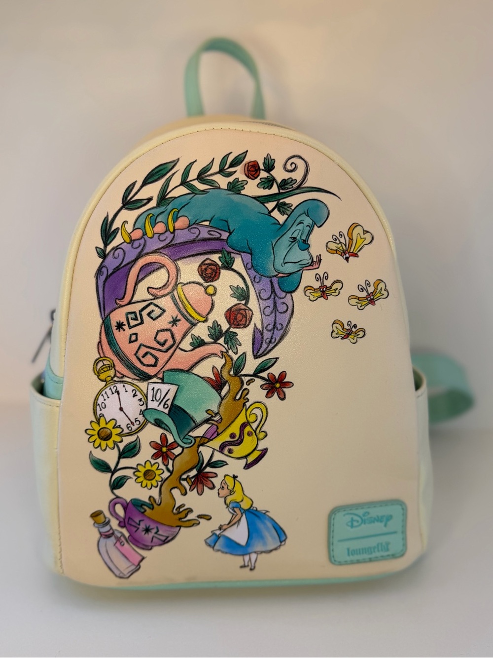 Disney Alice in Wonderland Cream Mini Backpack Loungefly